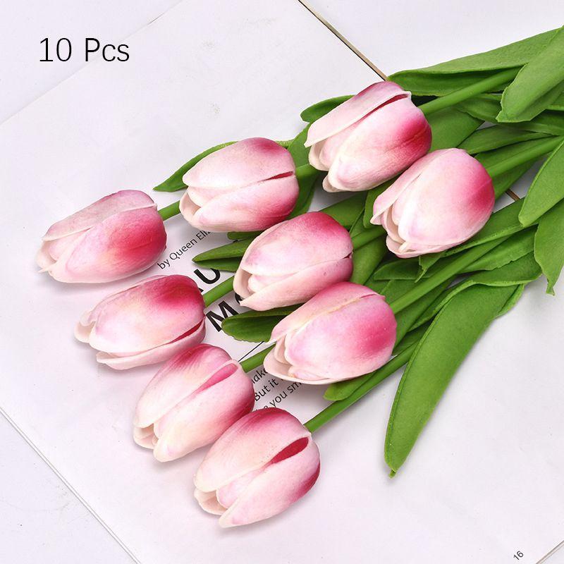 Lifelike Artificial Tulip Flower Bouquet With Real Touch For Home And Wedding Decor