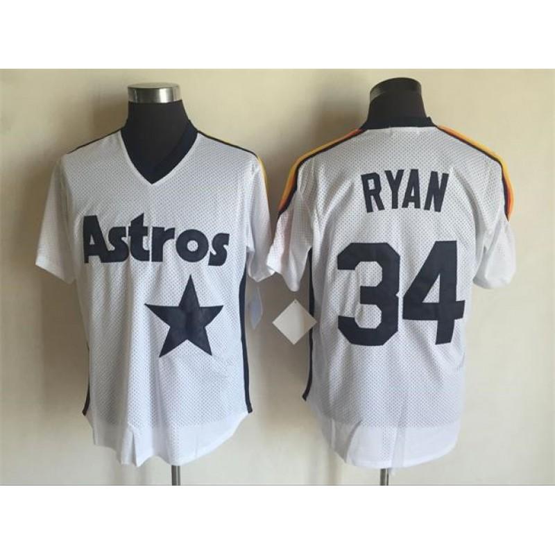 Camiseta Deportiva Unisex de Béisbol Houston Astros Vintage Bordada Mezcla de Algodón Ropa de Otoño