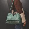 Fashionable And Functional Solid Rivet Shoulder Messenger Crossbody Bags For Women