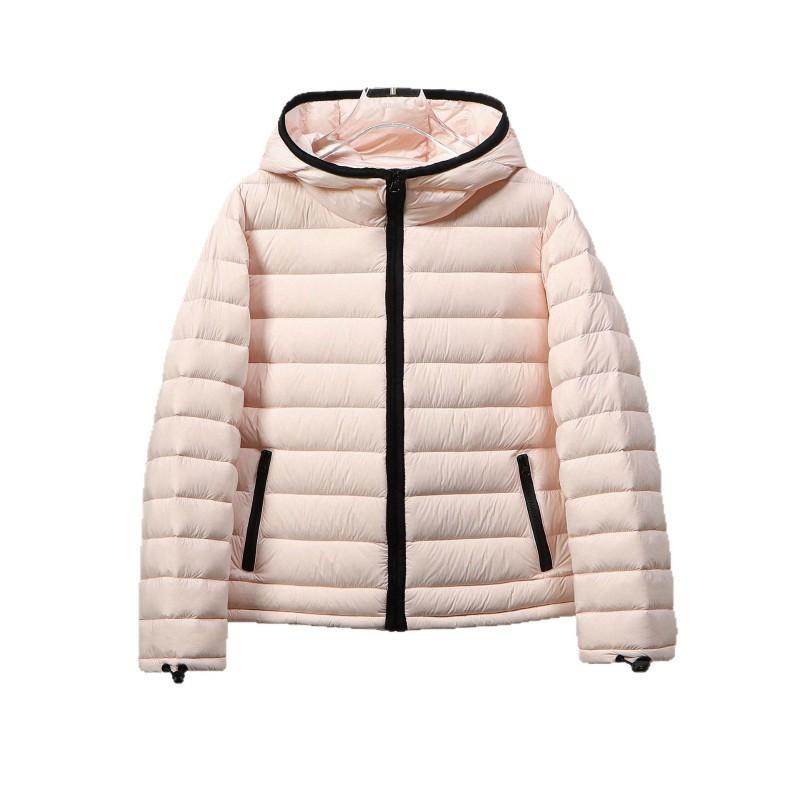 Womens Lightweight Hooded Down Jacket Short Puffer Coat 95% White Duck Casual Outerwear Fall