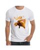 Montana Moose Head Art Painting T-Shirt for Men Apparel Short Sleeve Clothing