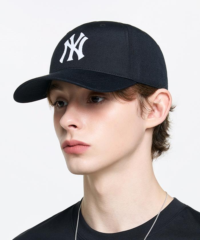 Emelbi Basic 5-Panel Structure Ball Cap Ny (Black)