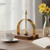 Napkin Holder with Wood Base Decorative Tabletop Tissue Compact for Countertop, Entryway,