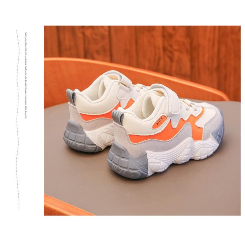 Boys' Shoes Sneakers Spring and Autumn Girls' Dad Shoes Children's Leather Shoes Baby Autumn Board Shoes Breathable
