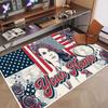Custom Name Crystal Velvet Rug,Lana Del Rey Comfortable Anti Slip Floor Mat For Room Decoration