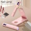 Mini Lampă UV pentru Unghii cu Temporizatoare și Suport Reglabil Lampă de Unghii Portabilă pentru Unghii cu Gel Reîncărcabilă prin USB Uscător de Unghii Flash Curing pentru Adeziv