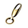 Rockyu Keychain, Men's, Women's, Car Keyring, Gunmetallic, Silver, Zinc Alloy, Simple, Stylish, Gift, Present, Gold