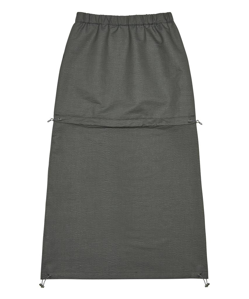 Love Is True Py 2-Way Seersucker Skirt(Charcoal)