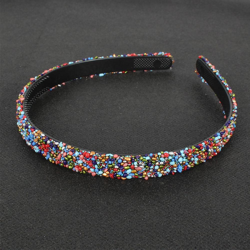 Fashion Women Luxury Rhinestones Simple Simulated Pearl Crystal Hairbands Pearl Headbands Hair Hoop Hair Accessories