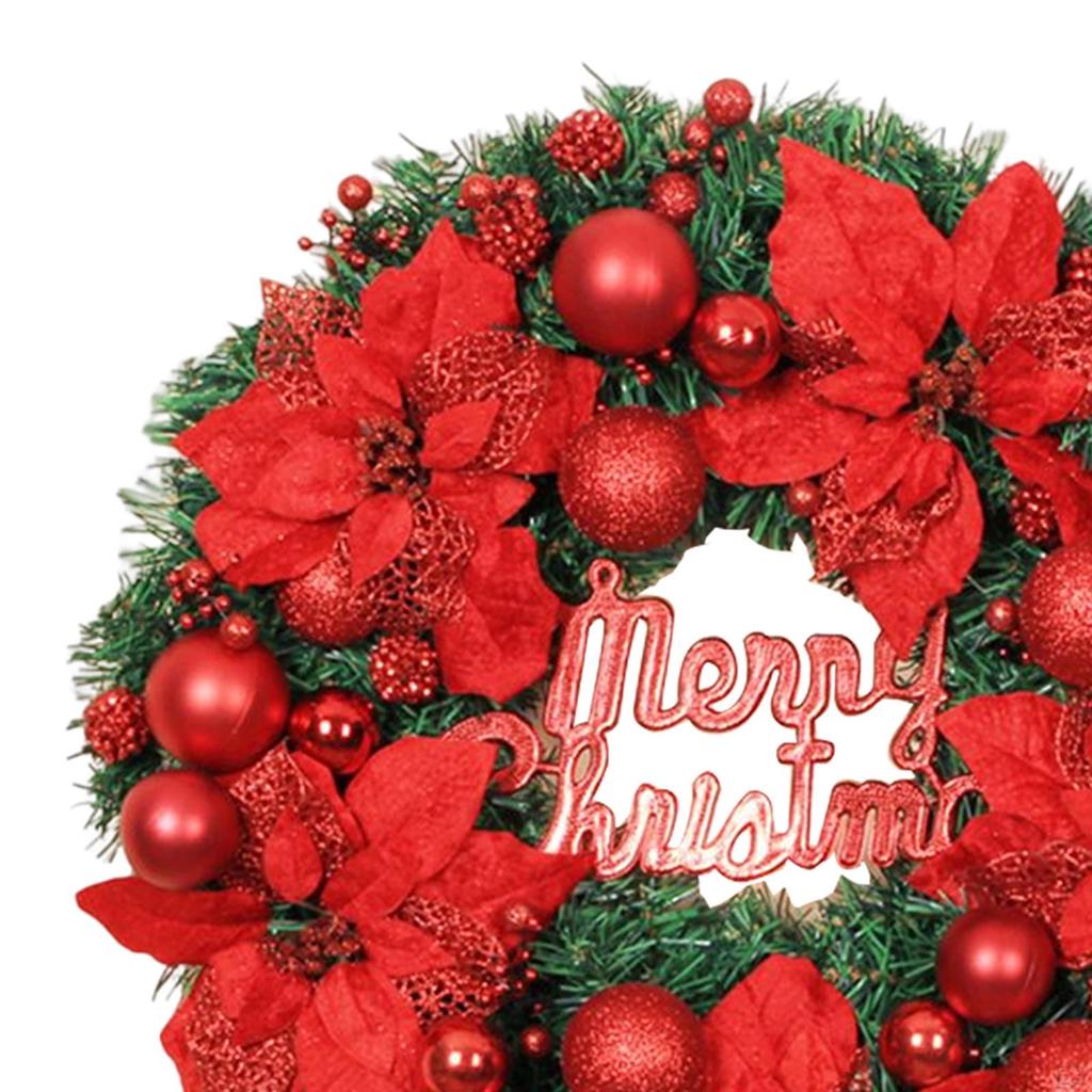 Christmas Door Wreath 11.8'' Ball Ornament Decoration for Home