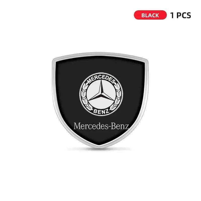 1/2pcs Car Styling 3D Metal Emblem Body Window Sticker Decal For Mercedes Benz AMG Class W205 W203 GLC GLK W206 W220 A180 W211 BK1