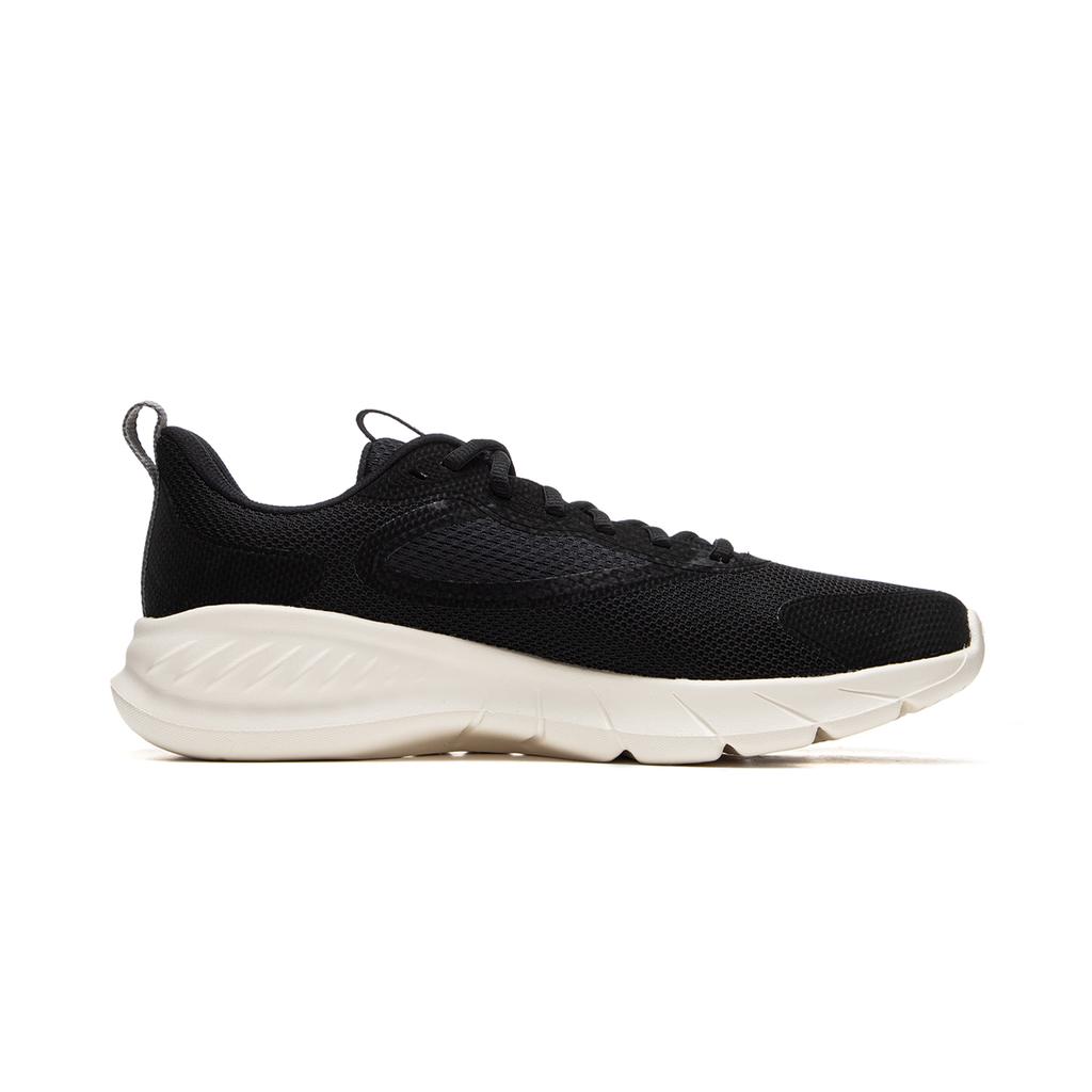 Li Ning Easy Flex Comfortable Versatile Non-Slip Wear-Resistant Breathable Low-Top Running Shoes Men Sneaker Black White ARSU047-1