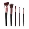 TEMPERIA (Pack of 5) Makeup Brush Set - Soft Bristles Make Up Brushes Sets Kit for Foundation, Concealers, Eyeshadow, Blush, Compact Face Powder, Hi