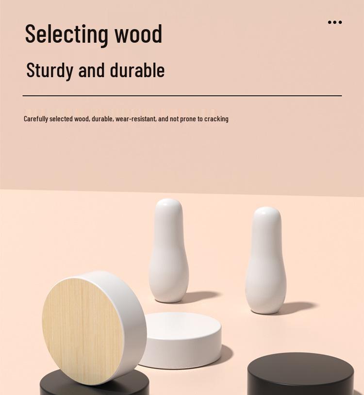 Children's Wooden Bounce Connect Four: Parent-Child Interactive Chess Game for Early Education and Strategic Thinking