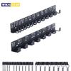 1pc Black Metal Wrench Arrangement - Stylish Wall Mounted Storage Rack for Wrenches, Screws and Bolts