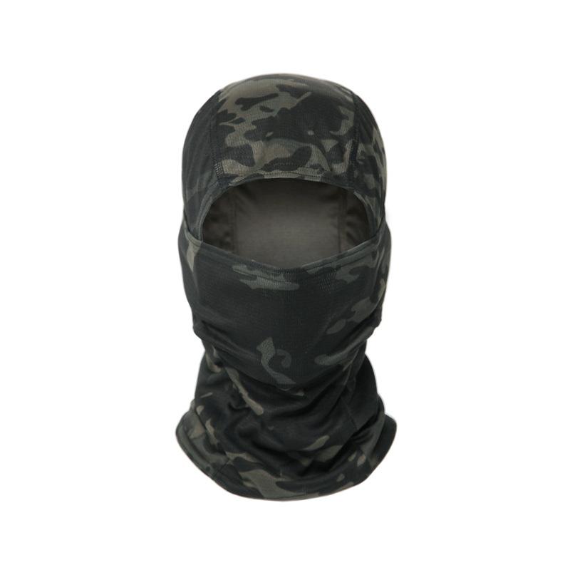 Tactical Full Face Balaclava Outdoor Hiking Training Scarf For Riding Operation Camouflage Headgear Sports