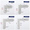 10 Stück 40/50/60/80mm Verbindungsplatte Flache Befestigungswinkel Eckwinkel Winkelhalter Hardware-Zubehör
