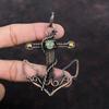 Prehnite Pendant Copper Wire Wrapped Pendant Anchor Jewelry Original Gemstone Pendant Beautiful Copper Jewelry Handmade Pendant Gift For Her