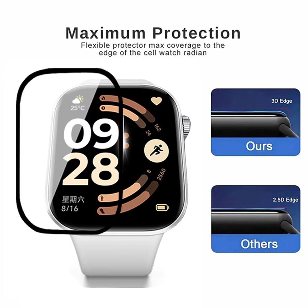 TPU-film för Xiaomi Redmi Watch 6 Tillbehör Skärmskydd Böjd HD Klar Repskyddande Täckfilm för Redmi Watch6 Film