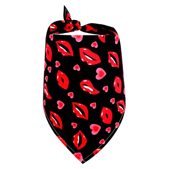 Yousheng Valentine's Day Dog Bandana Dog Triangular Bib with Love Heart Prints Cute Pet Scarf for Small Medium Large Dogs Cats Party Wedding