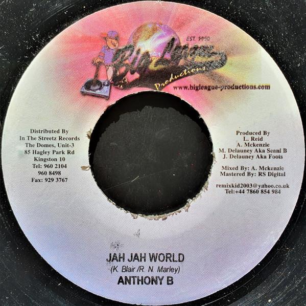 7inch Record ANTHONY B Jah Jah World NONE Big League Prod 2004 Jamaica Reggae Ska Dub Used