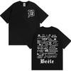 Rapper Beele Borondo Tour 2025 Printed Tee Shirt Men Women Clothing Cotton Short Sleeve T-shirt Harajuku Hip Hop Fashion T Shirt