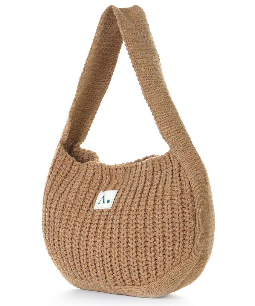 The-Abon Chris Knit Hobo Bag Camel