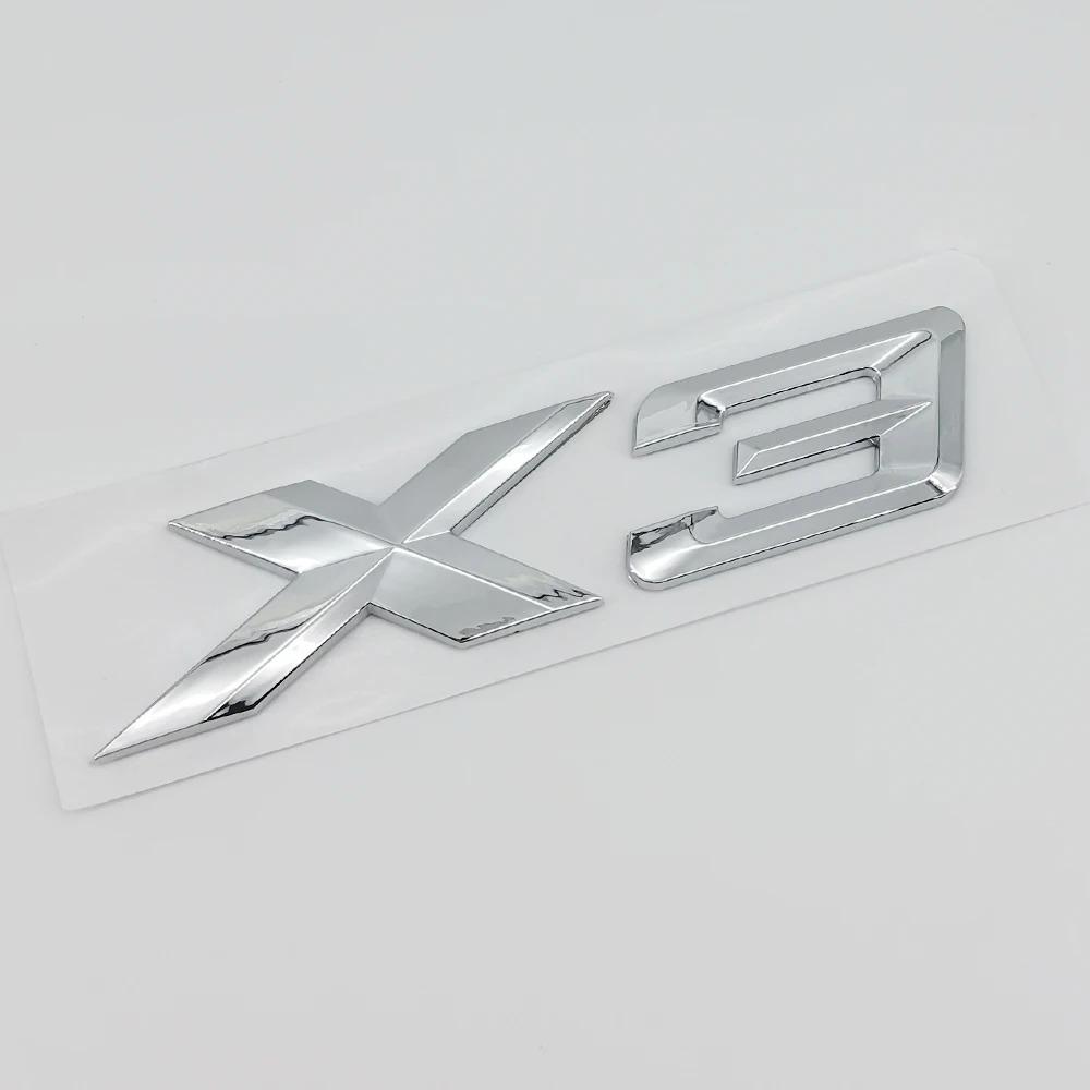 Autocolant Nou Emblema Nume 3D ABS Crom Negru Mat X3 Insignă Decal Portbagaj Spate Pentru BMW F25 E83 G01 M40i Accesorii Auto tu2