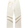 Calça Esportiva Tricotada Casual Confortável Simples Solta Reta Cintura Alta Feminina Parte de Baixo Proteína Leve 962517303-3