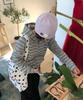 Tansanmageunesyum Jacquard Button Beanie