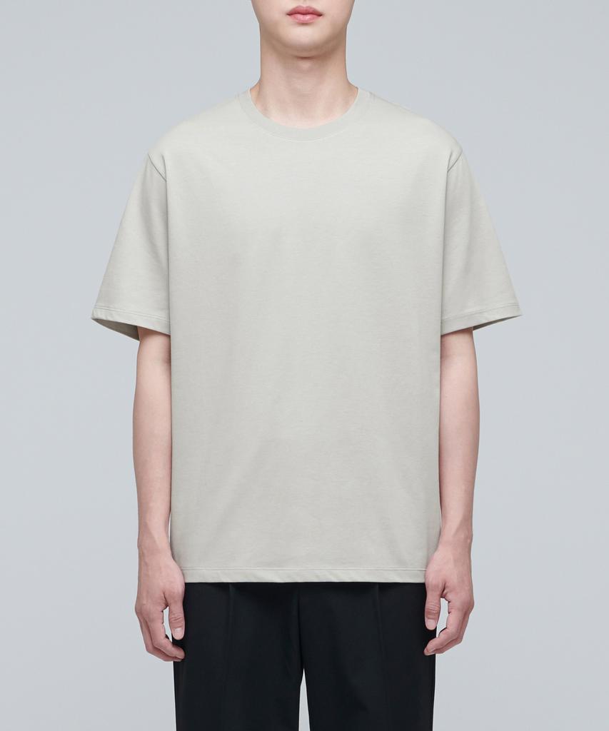 MUSINSA STANDARD Supima Basic Crew Neck T-Shirt [Mushroom]