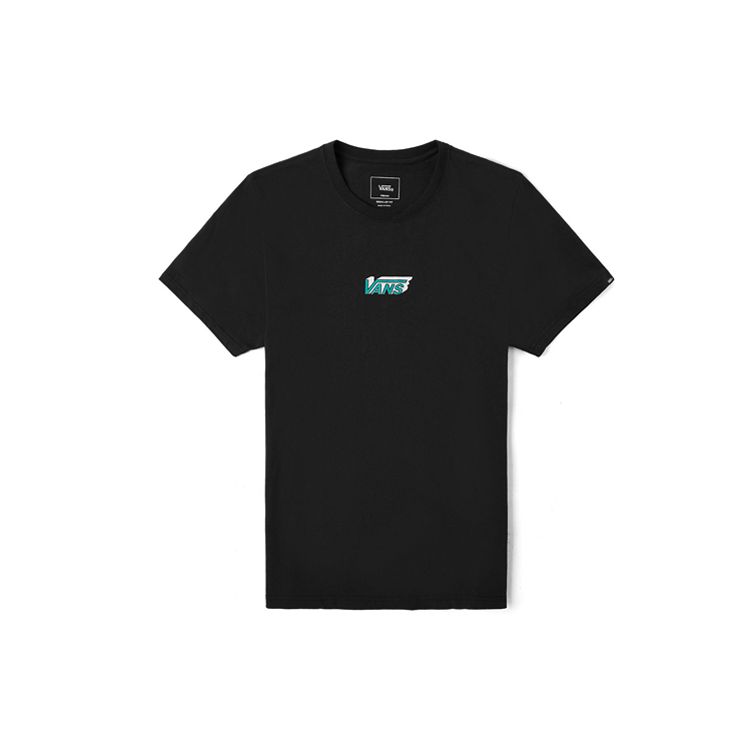 Vans Asian Artist Series Logo Print Short Sleeve T-Shirt Men Tops Black VN0A4P5HBLK