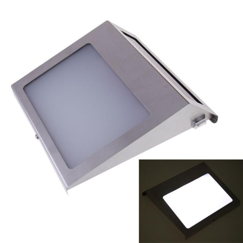 3LED Solar Powered Illumination Doorplate Lamp House Number Light