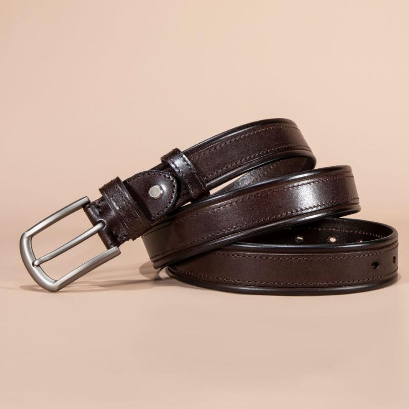 First Layer Belt Cowhide Pin Buckle Belt Vintage Casual Youth Handmade Belt