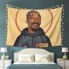 Snoop Dogg Goes Jesus wandtapijt, esthetische woondecoratie voor woonkamer en slaapkamer