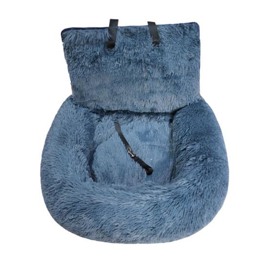Dog Car Seat Soft Washable Pet Booster Car Seat with Safety Leash Plush Velvet Puppy Car Travel Carrier Bed for Small Medium Large Dogs