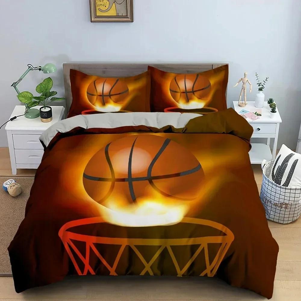 3D Basketball Bedding Set For Boy Bedroom Duvet Cover Comforter Covers Single Twin King Size Quilt Cover Home Textile