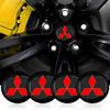 56mm Car Tyre Wheel Center Hub Cap Badge Sticker Car Accessories For ASX Lancer Pajero Outlander L200 EVO Lancer EX Rlvc25