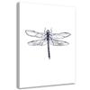 Canvas Print, Drawn Dragonfly