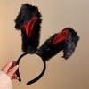 Kız Peluş Uzun Tavşan Kulağı Saç Bantları Başlık Saç Bandı Elbise Aksesuarları Kadın Kız Cosplay Lolita Cosplay Saç Aksesuarları