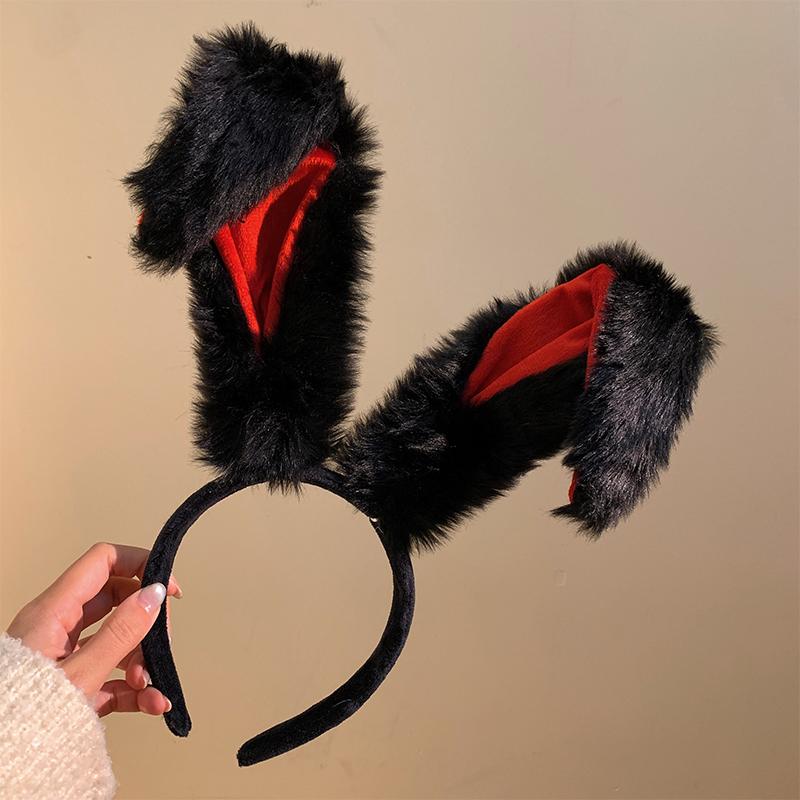 Kız Peluş Uzun Tavşan Kulağı Saç Bantları Başlık Saç Bandı Elbise Aksesuarları Kadın Kız Cosplay Lolita Cosplay Saç Aksesuarları