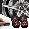4PCS 56mm 60mm Car Wheel Center Hubcaps Emblem Sticker Auto Logo Decals For RalliArt ASX Pajero Montero Lancer UG2