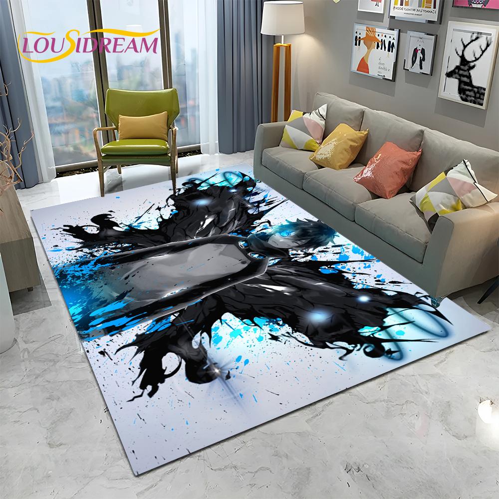 Cartoon Blue Lock Football Anime Carpet Rug for Home Living Room Bedroom Sofa Doormat Decor,kid Play Area Rug Non-slip Floor Mat