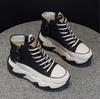 Dames Het Nieuwe Platform Sneakers Zwarte Schoenen Lente Herfst Echt Leer Trainers Houd Warm Mode Laarzen Winter Enkellaarsjes