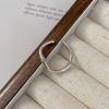 Elegant Simple Women Rings Cold Wind Irregular Liquid Flow Line Glossy Ring Female Solid Simple Basic Models Finger Ring