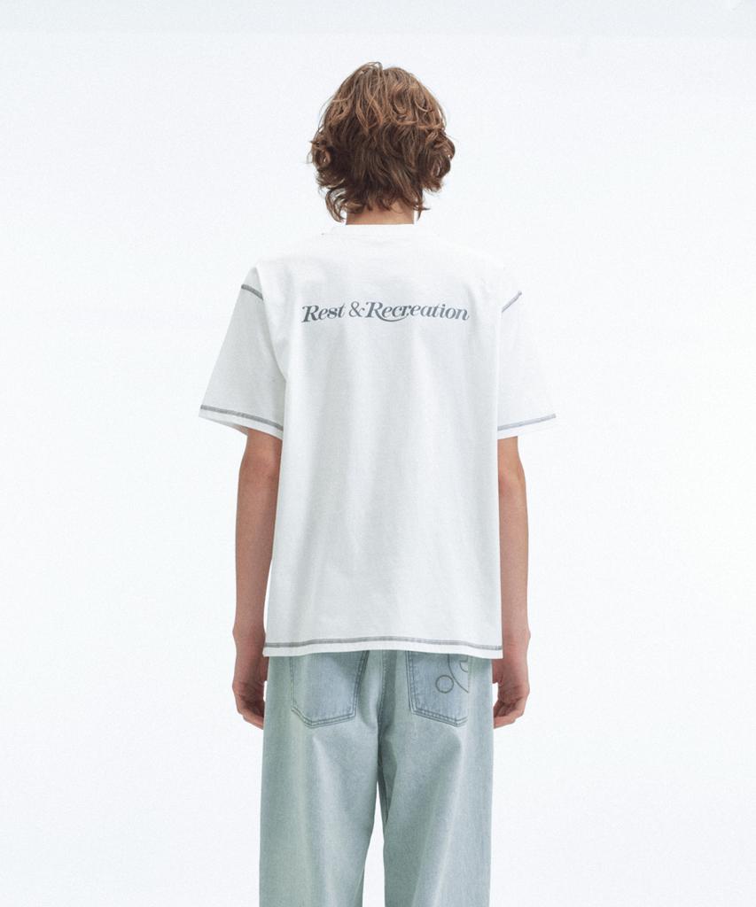 REST&RECREATION Double Logo T-Shirt - White