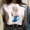 2026 New    Punk Princess Mermaid Ariel Kawaii Print Womens TShirt Easy Fashion Plus Size Short Sleeve
