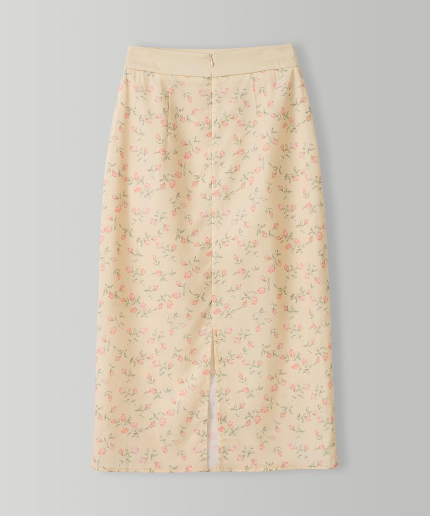 Syeliobeu Camellia Long Skirt - Yellow