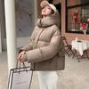2025 New Cotton-padded Women's Winter Short Hooded Padded Coat Loose Casual Puffer Jacket Thickened Cotton-Padded Outerwear