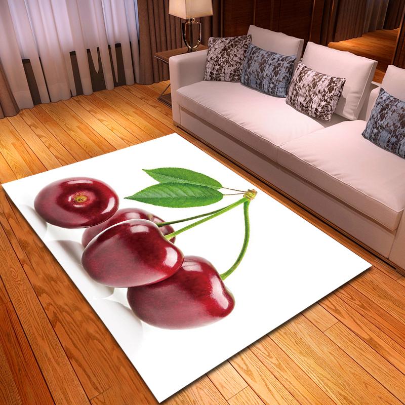 Lemon Living Room Carpet Yummy Fruit 3D Bedroom Rugs Kids Room Mat Kitchen Area Rug Floormat Bathmat Indoor Entrance Doormat